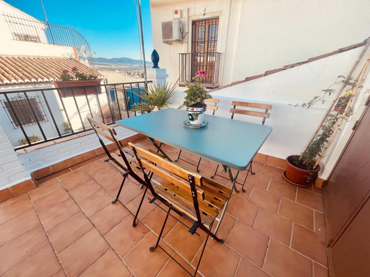 Casa Lucia Albaicin Con Terraza Lägenhet Granada Exteriör bild